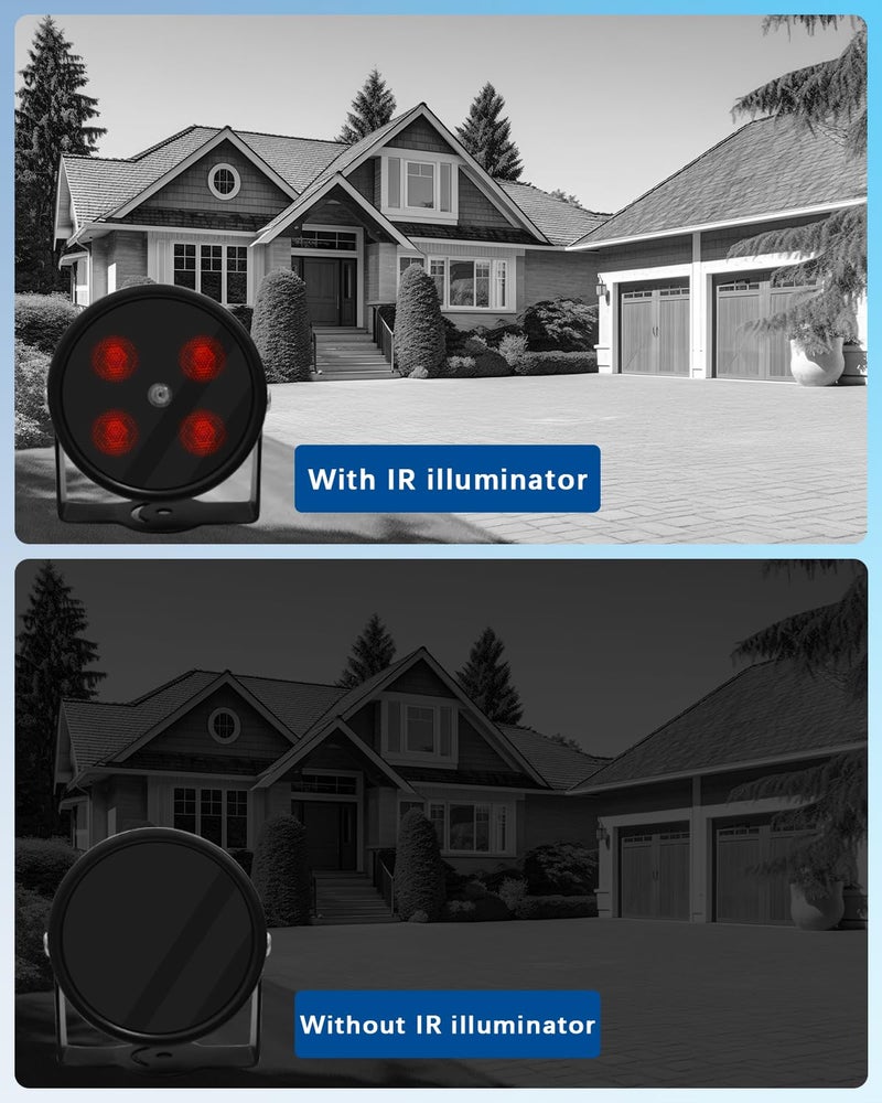 WEILAILIFE ã€4 LED Waterproof ã€‘ IR Illuminator 90 Degree Wide Angle Long Range Infrared Light, 80ft 850nm IR Flood Lights with Power Adapter for Night Vision CCTV & IP Security Camera - Image 4